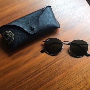 Ray Ban Round Metal Sunglasses
